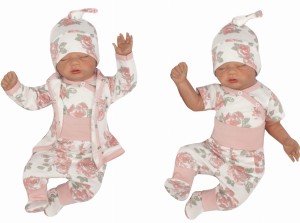 Wyprawka w jasne kwiaty. Kompletna wyprawka.  Bawełniana wyprawka. Wyprawka do szpitala. Zestaw dla noworodka. Wyprawka na prezent. Wyprawka dla noworodka. Wyprawka na wyjście ze szpitala. Unikalny komplet.