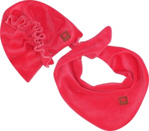 Czapka Turban niemowlęcy, czapka turban dla noworodka na jesienna, wiosenna. Welurowy turban z apaszką dla niemowlaka. Czapka dla dziewczynki  amarantowa, malinowa na wiosnę, jesień, ciepłą zimę