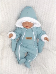 Kombinezon bawełniany przejściowy jesień-zima morski