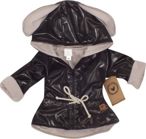 Kurtka parka wiosenna cienka czarno -beżowa