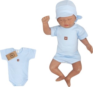 Błękitne body z krótkim rękawem. Body niemowlęce bawełniane zapinane na ramieniu. Gładkie body niemowlęce. Kolorowe body niemowlęce.