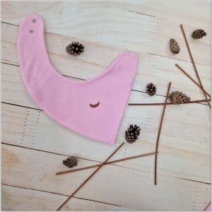 Apaszka prążkowana różowa