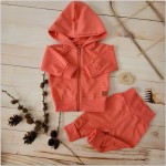 Dres niemowlęcy 2 cz bawełniany 56-86 malinowy