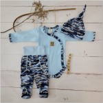 3cz KOMPLET WYPRAWKA wygodny  zestaw do szpitala moro niebieskie ostatnie sztuki 50, 56