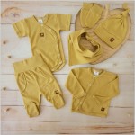 6 cz musztardowa kompletna WYPRAWKA do szpitala zestaw ostatnia sztuka 50