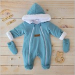 Kombinezon bawełniany przejściowy jesień-zima morski ostatnie sztuki 74