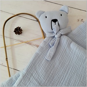 5 kocyk niemowlęcy MUŚLINOWY miś.jpg