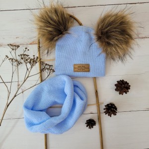 15 czapka zimowa z pomponami + komin.jpg