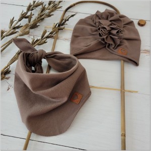 29 czapka turban + chustka jesień wiosna .jpg