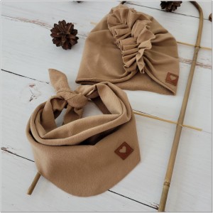 20 czapka turban + chustka jesień wiosna .jpg
