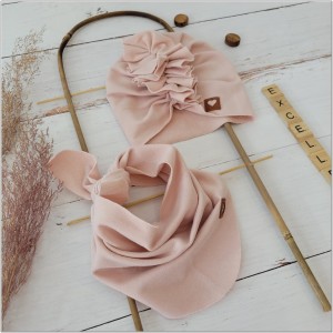 19 czapka turban + chustka jesień wiosna .jpg