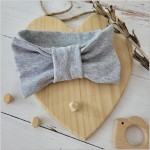 Opaska niemowlęca kokarda 0-12 Miesięcy  szara