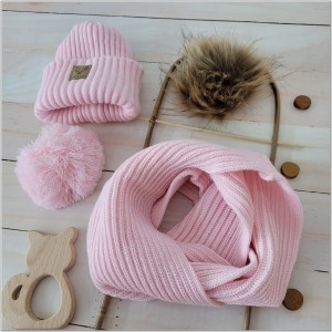 20 czapka zimowa włóczkowa + szalik.jpg