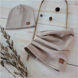 8 czapka prążkowana +komin na jesień wiosnę.JPG