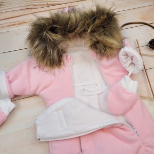 18 ZIMOWY KOMBINEZON ODPINANE FUTRO RĘKAWICZKI KAPTUR.jpg