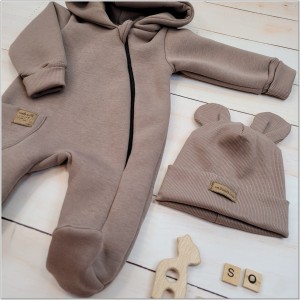 2 kombinezon wiosenny jesienny niemowlęcy + czapka.JPG