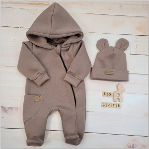 12 kombinezon wiosenny jesienny niemowlęcy + czapka.JPG