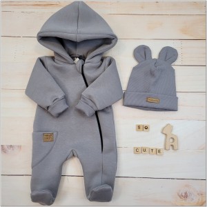 32 kombinezon wiosenny jesienny niemowlęcy + czapka.JPG