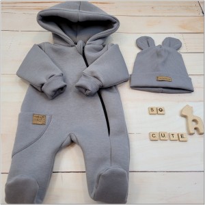 33 kombinezon wiosenny jesienny niemowlęcy + czapka.JPG