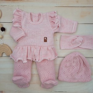 14 cz komplet tunika z falbanka włóczkowa włoczkowe legginsy ażurkowe czapka opaska włóczkowa.jpg