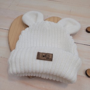 6włóczkowa dziergana czapka z uszkami wiosna jesień zima.jpg