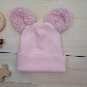 6czapka wosna jesien prązkowana z uszkami baranek.jpg