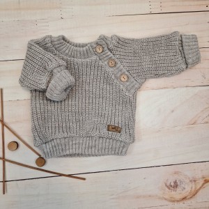 4włóczkowy dziergany sweter rozpinany przy szyi ściągacze wiosna lato jesień.jpg