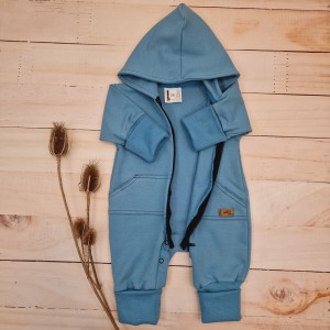 76kombinezon bawełniany zamek zatrzaski kaptur pajac wiosna lato jesień.jpg