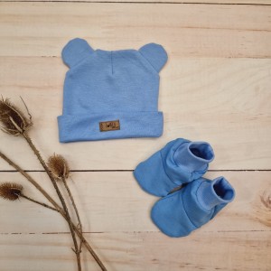 122cz komplet czapka z uszami buciki ściągacz prążek.jpg