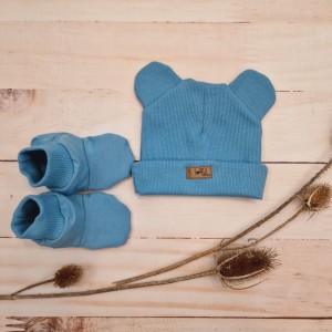 4 2cz komplet czapka z uszami buciki ściągacz prążek.jpg