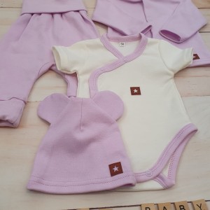 21 4cz wyprawka do szpitala body spodnie czapka kaftanik .jpg