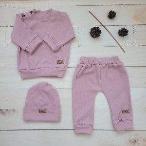 2komplet 3 częściowy bluza spodnie czapka prązek noworodek niemowle .jpg