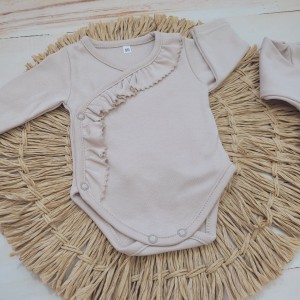 22 4 częściowa wyprawka komplet niemowlęca niemowlę noworodek kaftanik body półśpiochy opaska chrzest .jpg