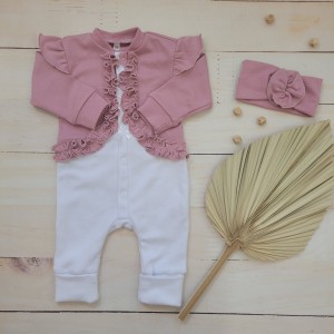 182częściowy zestaw pajacyk opaska chrzest wyprawka niemowle noworodek.jpg