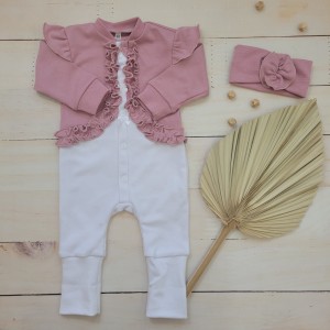 252częściowy zestaw pajacyk opaska chrzest wyprawka niemowle noworodek.jpg