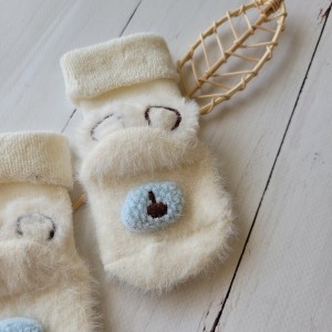 15skarpetki zimowe niemowle noworodek miś bezuciskowe ściągacz elsatyczne .JPG