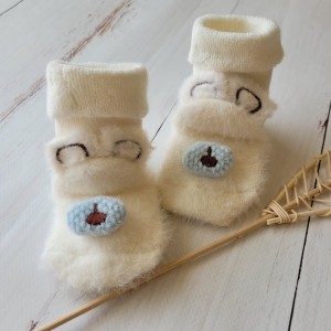 18skarpetki zimowe niemowle noworodek miś bezuciskowe ściągacz elsatyczne .JPG