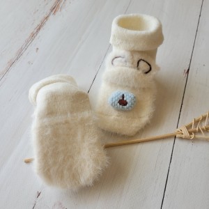 22skarpetki zimowe niemowle noworodek miś bezuciskowe ściągacz elsatyczne .JPG