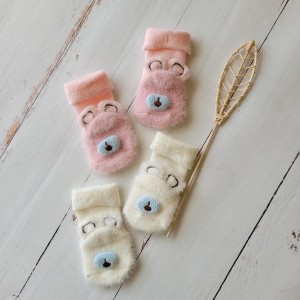 1skarpetki zimowe niemowle noworodek miś bezuciskowe ściągacz elsatyczne .JPG