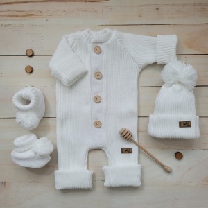 7kombinezon pajac włóczkowy guziki bez kaptura noworodek niemowlę wyprawka wiosna lato jesień zima ro.JPG