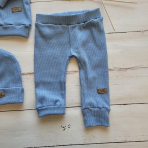 113cz komplet niemowle noworodek zestaw bluza sweter spodnie czapka rosnie wraz z dzieckiem wiosna jes.JPG