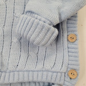 8niemowle noworodek 3częściowy komplet wiosna lato jesień zima wyprawka do szpitala sweterek dziergan.jpg