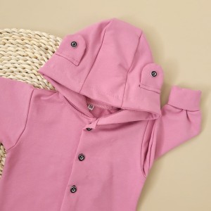 3niemowle noworodek lato wiosna jesien kombinezon kaptur guziki wyprawka niemowle noworodek dziewczyn.jpg