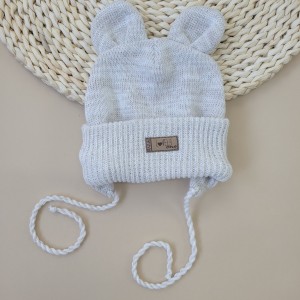 2noworodek niemowlę czapka wiosna jesień zima czapka włóczkowa.JPG