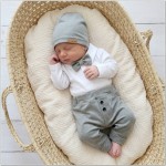 4 cz nowoczesny garniturek do chrztu , komplet elegancki  56-86 szary