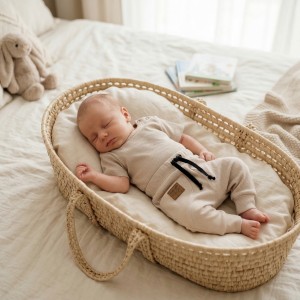 KAZUM 2 cz komplet body+spodnie 56-86 beige latte