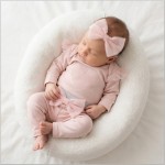 3cz komplet z tiulem Body+spodnie+opaska 56-86 różowy 