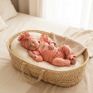 KAZUM 3cz piękny komplet body + spodnie dzwony + czapka 56-86 mango tango  