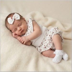 3cz zestaw komplet lato koszulka +bloomersy+opaska 56-98 kwiaty 