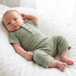 2 cz zestaw komplet prążkowany body+spodenki na lato 56-86 khaki